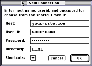 Using Fetch for Macintosh
