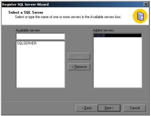How to set up Microsoft SQL 2000 Enterprise Manager