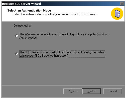 How to set up Microsoft SQL 2000 Enterprise Manager