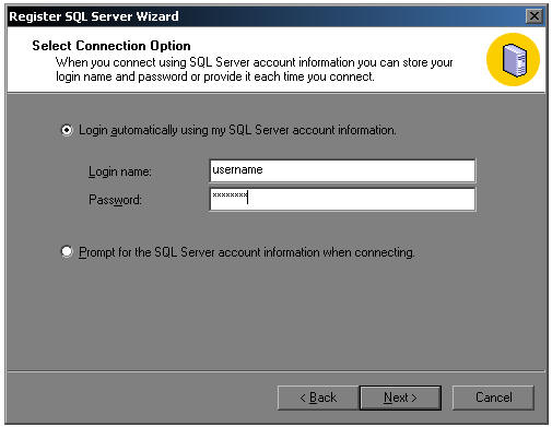How to set up Microsoft SQL 2000 Enterprise Manager